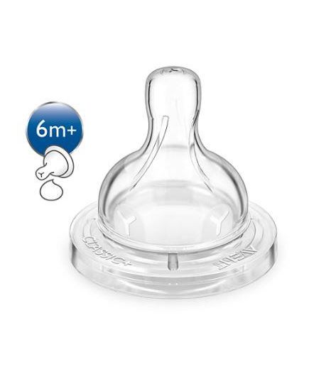 Соска Avent Classic+ силиконовая для густой пищи 2шт SCF636/27 